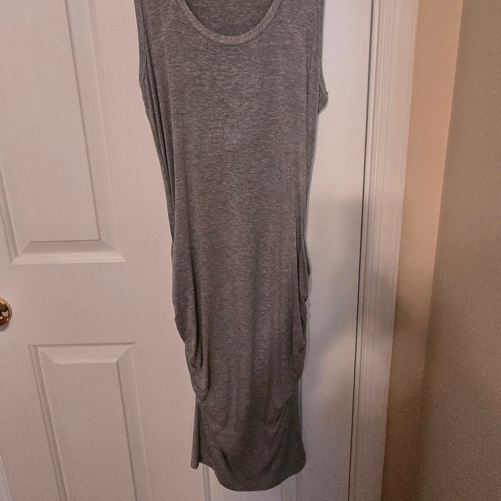 Tank Dress With Ruching - Size Medium - Picture 2 of 8